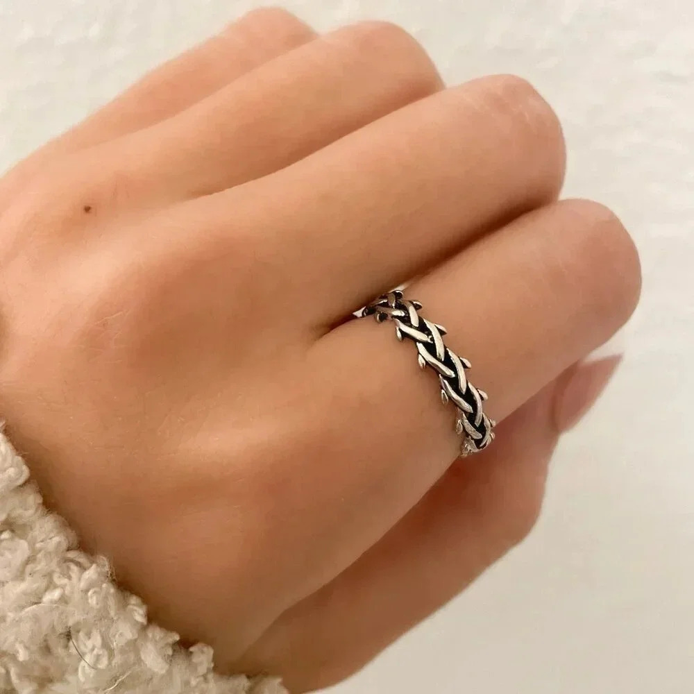 925 Sterling Silver Minimalist Ring Modern Stackable Ring Band Thin Dainty Ring